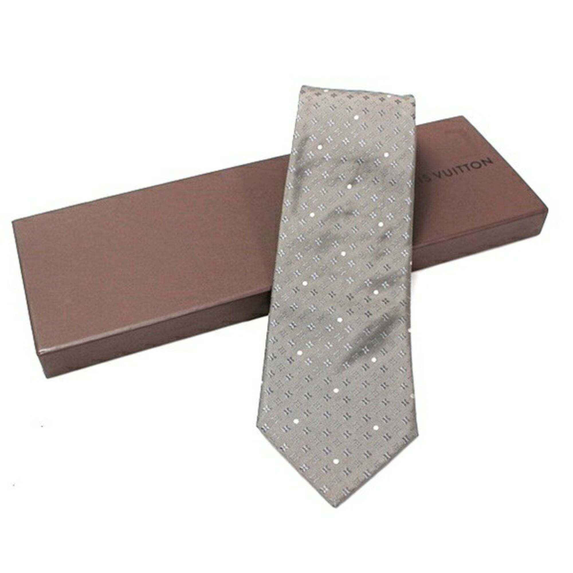 Louis Vuitton Silk Tie Monogram Pattern Dot Louis Vuitton Men's